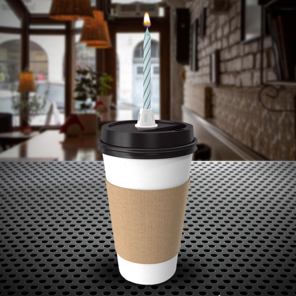 Disposable Cup with Candle